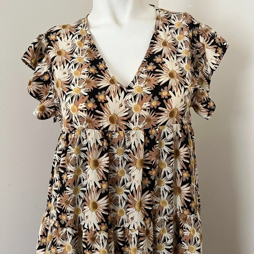 HERE / NOW floral tiered dress - Picture 3 of 7